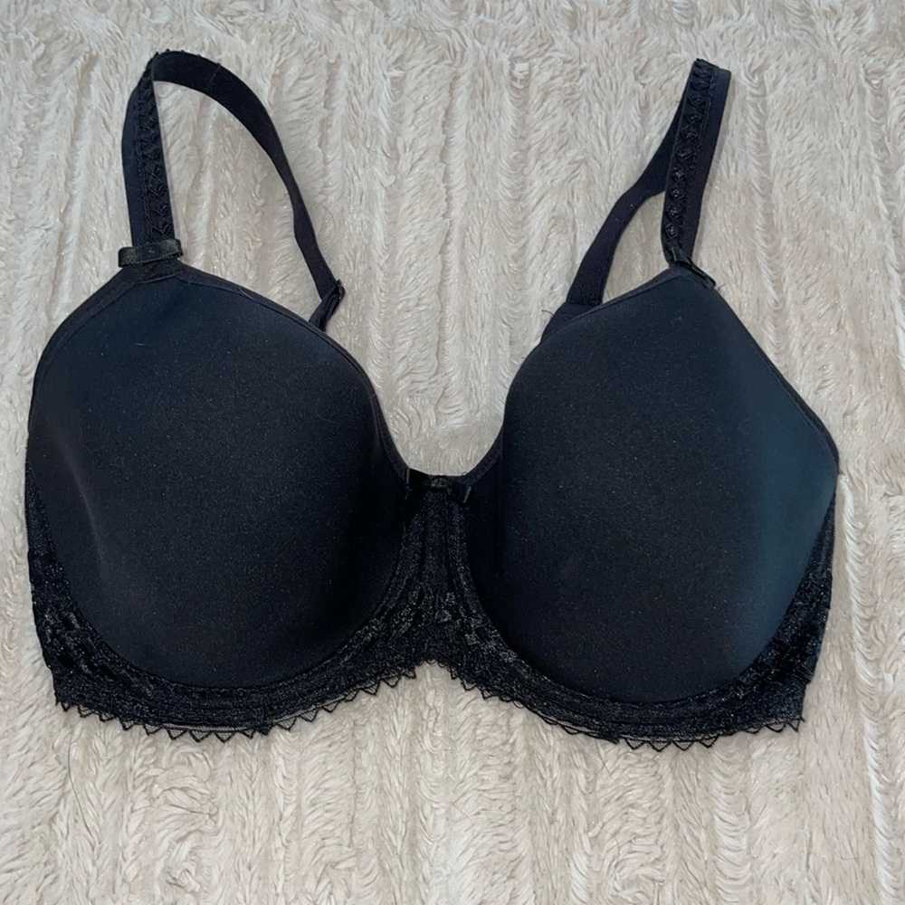 Fantasie Black Lace Trim Bra